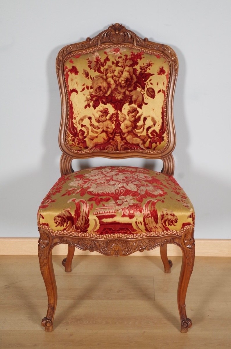 Quatre chaises style Régence-photo-3