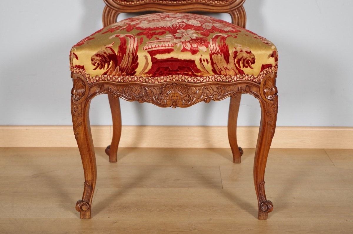 Quatre chaises style Régence-photo-2