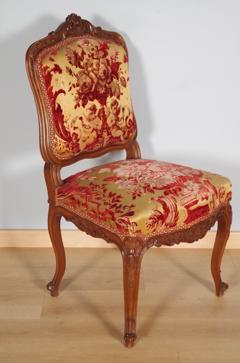 Quatre chaises style Régence-photo-6