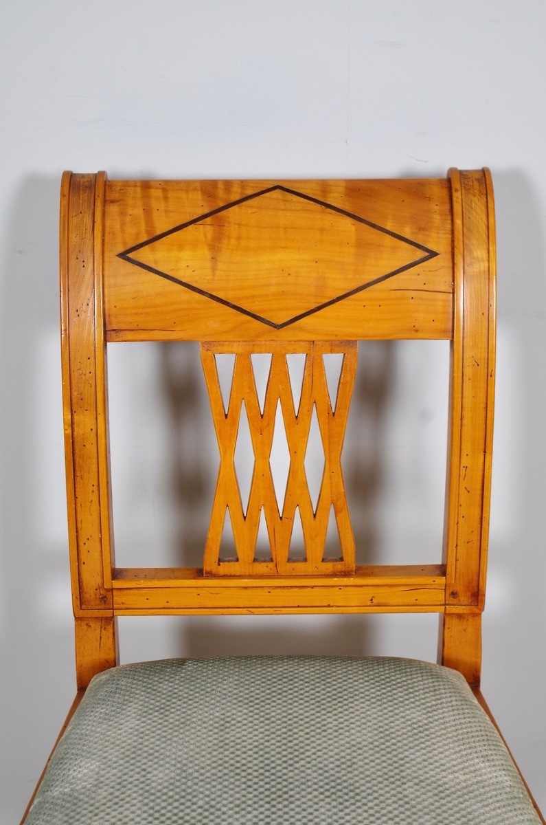 André Mailfert - Six Directoire-style Chairs-photo-3