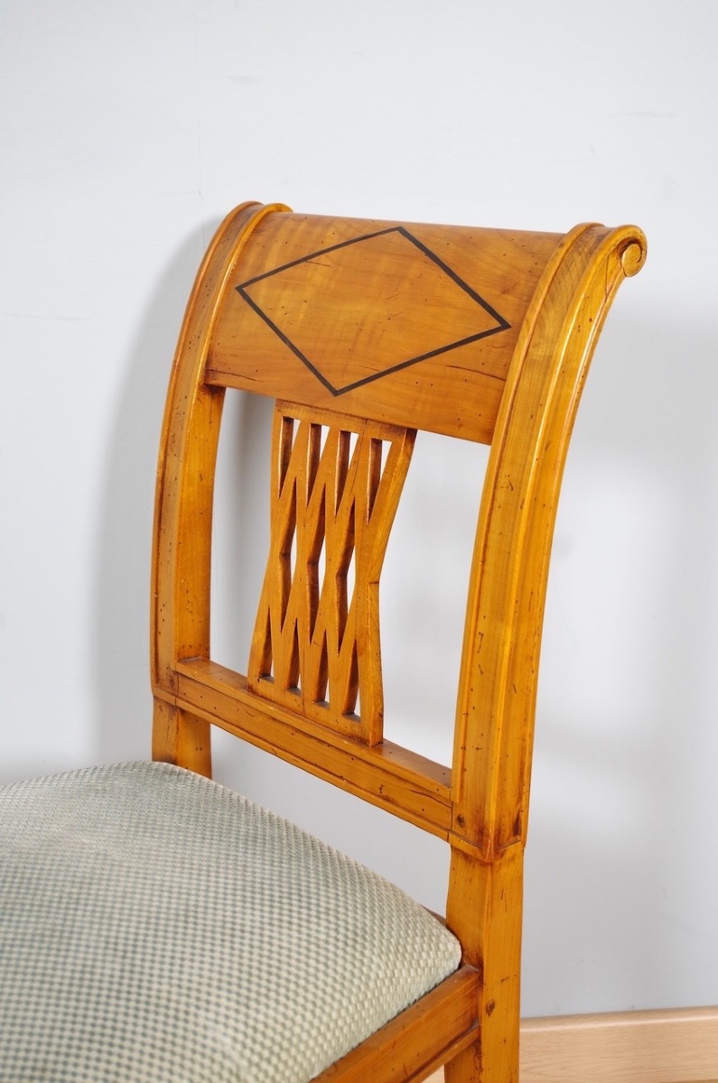 André Mailfert - Six Directoire-style Chairs-photo-3