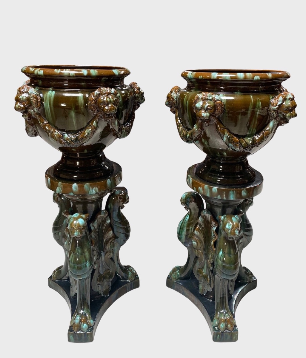 Clément Massier - Pair Of Planter Saddles-photo-2