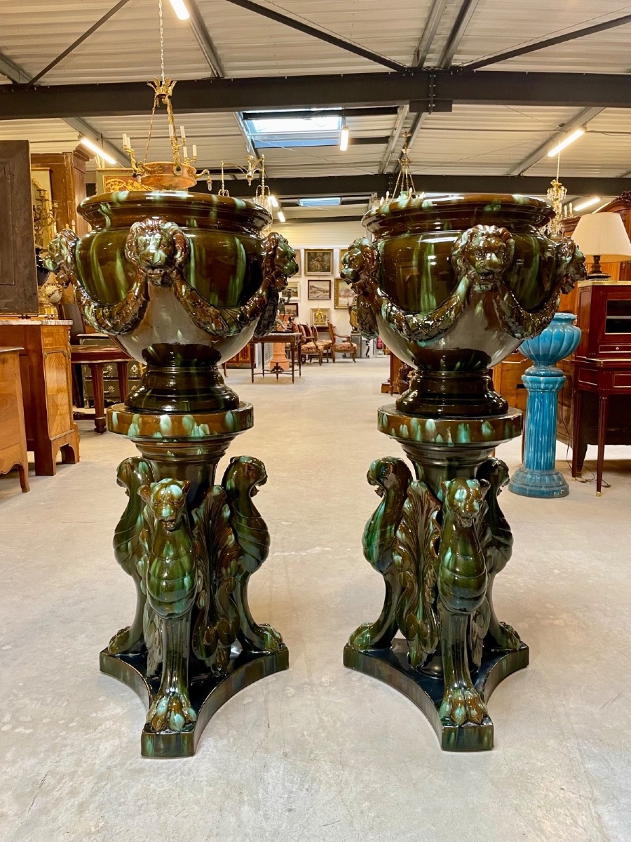 Clément Massier - Pair Of Planter Saddles-photo-3