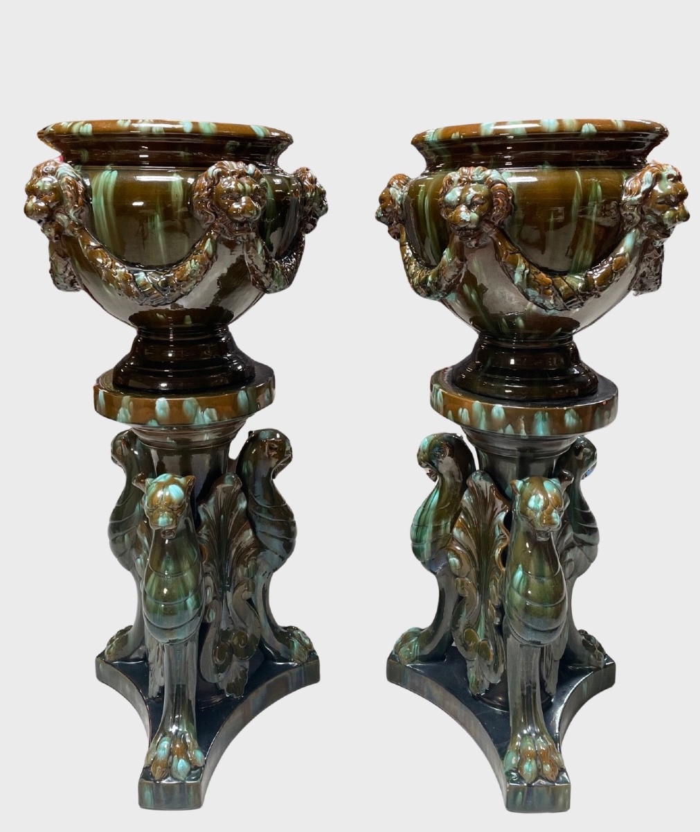 Clément Massier - Pair Of Planter Saddles