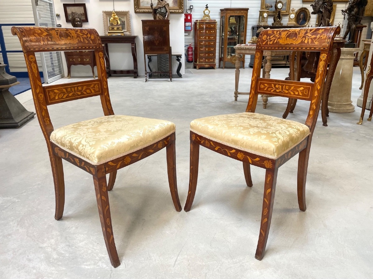 Pair Of 19th Century Dutch Chairs-photo-6