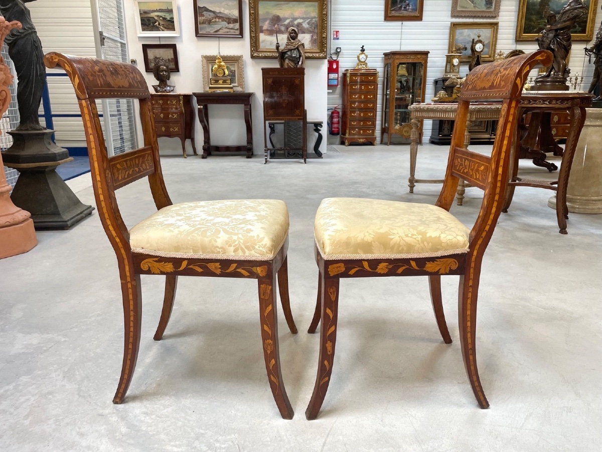 Pair Of 19th Century Dutch Chairs-photo-7