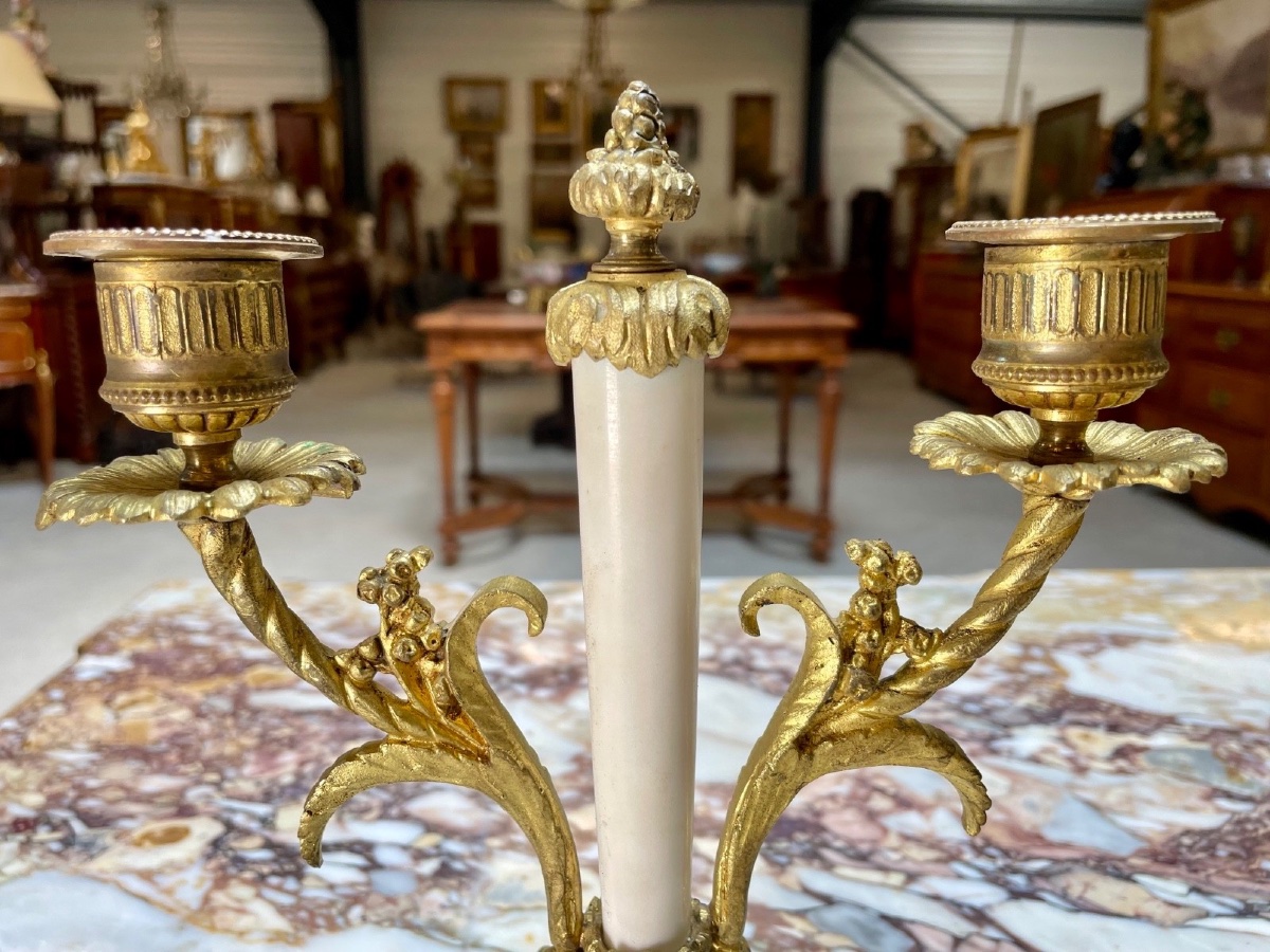 Pair Of Louis XVI Style Candelabra-photo-3