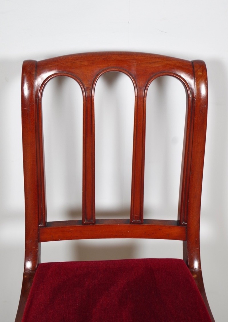 Paire de chaises Louis-Philippe en acajou – époque XIXe siècle-photo-3