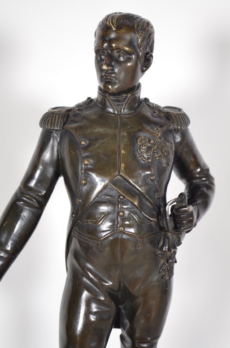 Statue Of Napoleon I In Patinated Bronze, Circa 1830-photo-3