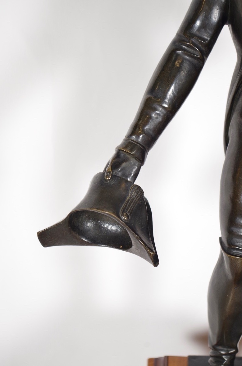 Statue Of Napoleon I In Patinated Bronze, Circa 1830-photo-4