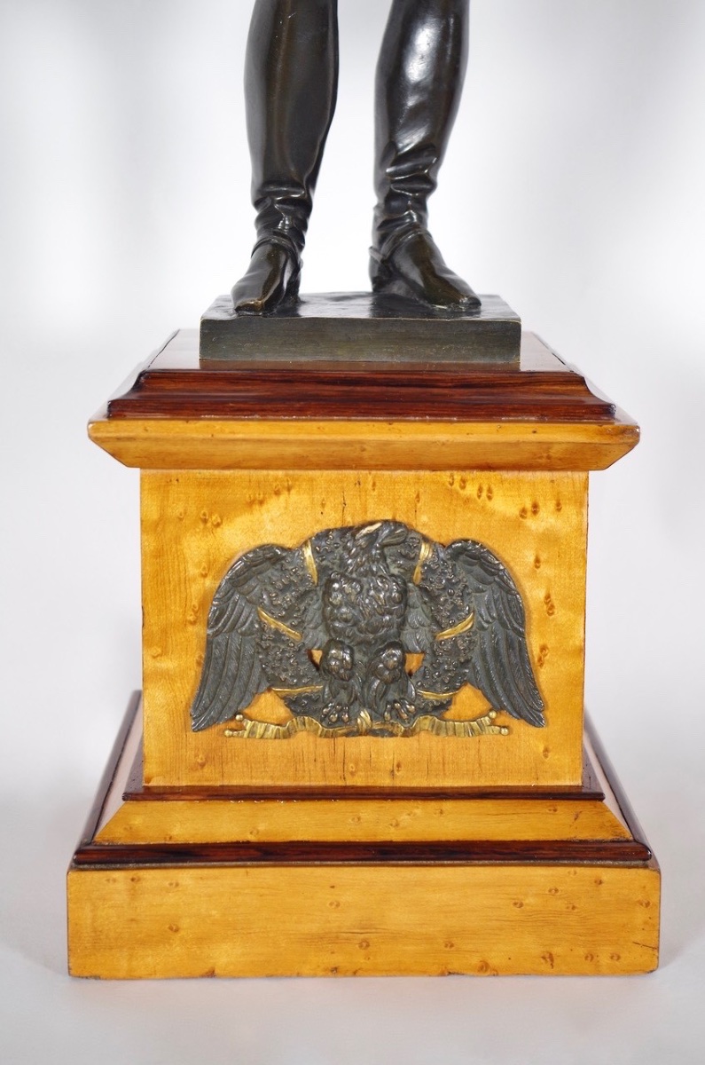 Statue Of Napoleon I In Patinated Bronze, Circa 1830-photo-1
