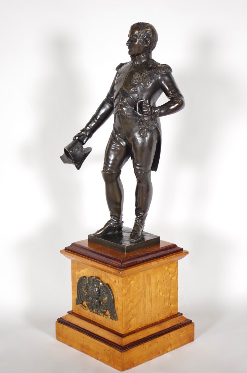 Statue Of Napoleon I In Patinated Bronze, Circa 1830-photo-2