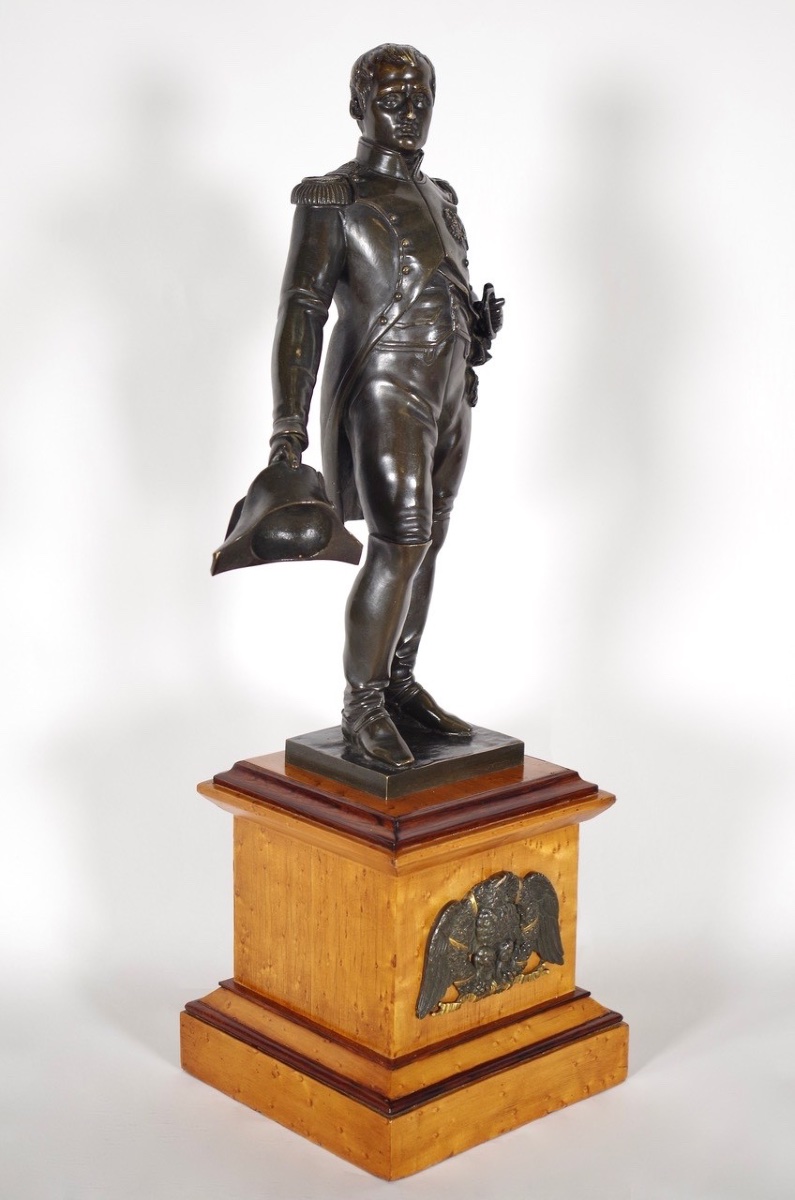 Statue Of Napoleon I In Patinated Bronze, Circa 1830-photo-5