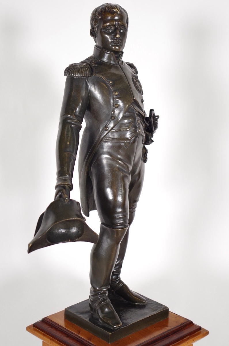 Statue Of Napoleon I In Patinated Bronze, Circa 1830-photo-6