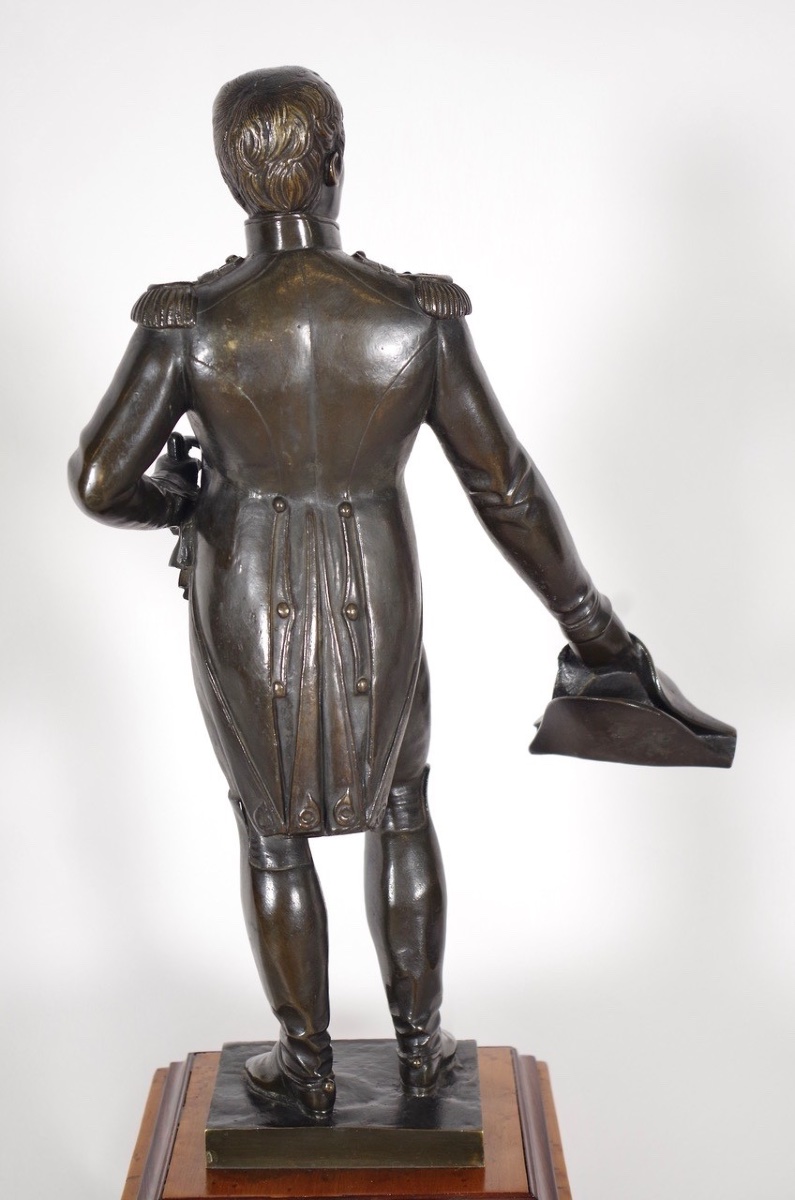 Statue Of Napoleon I In Patinated Bronze, Circa 1830-photo-8