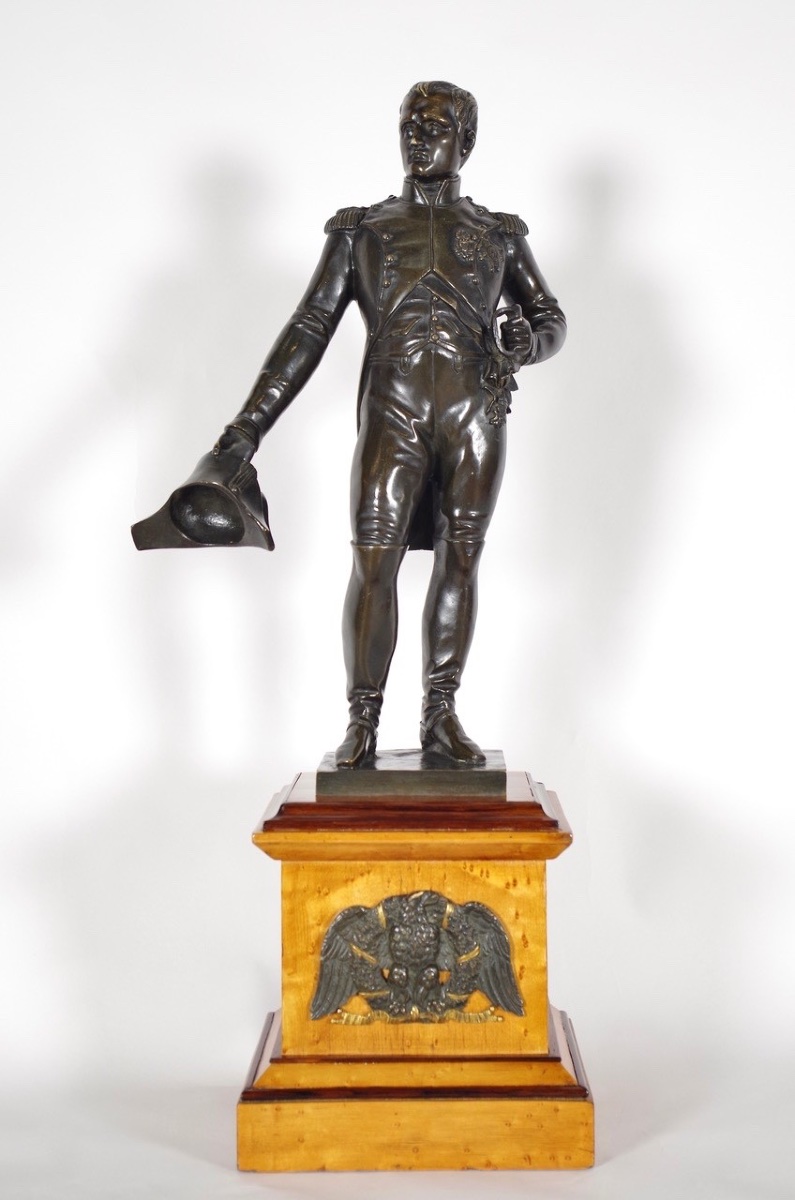 Statue Of Napoleon I In Patinated Bronze, Circa 1830