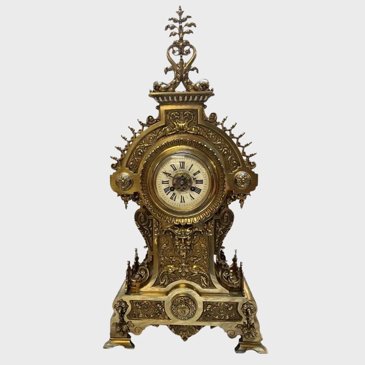 Renaissance-style Bronze Clock, Compagnie Des Bronzes De Bruxelles, Circa 1880