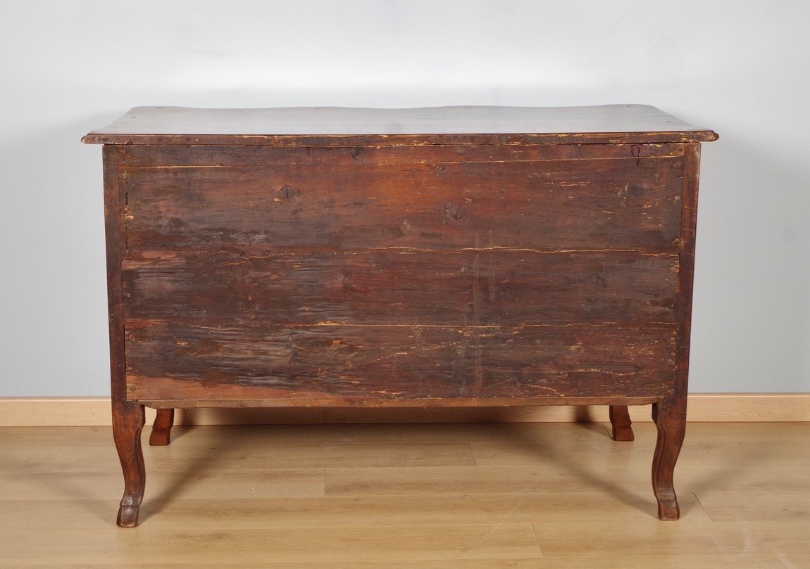 Regency-style Chest Of Drawers In Carved Walnut, Dauphiné, Circa 1720-photo-6