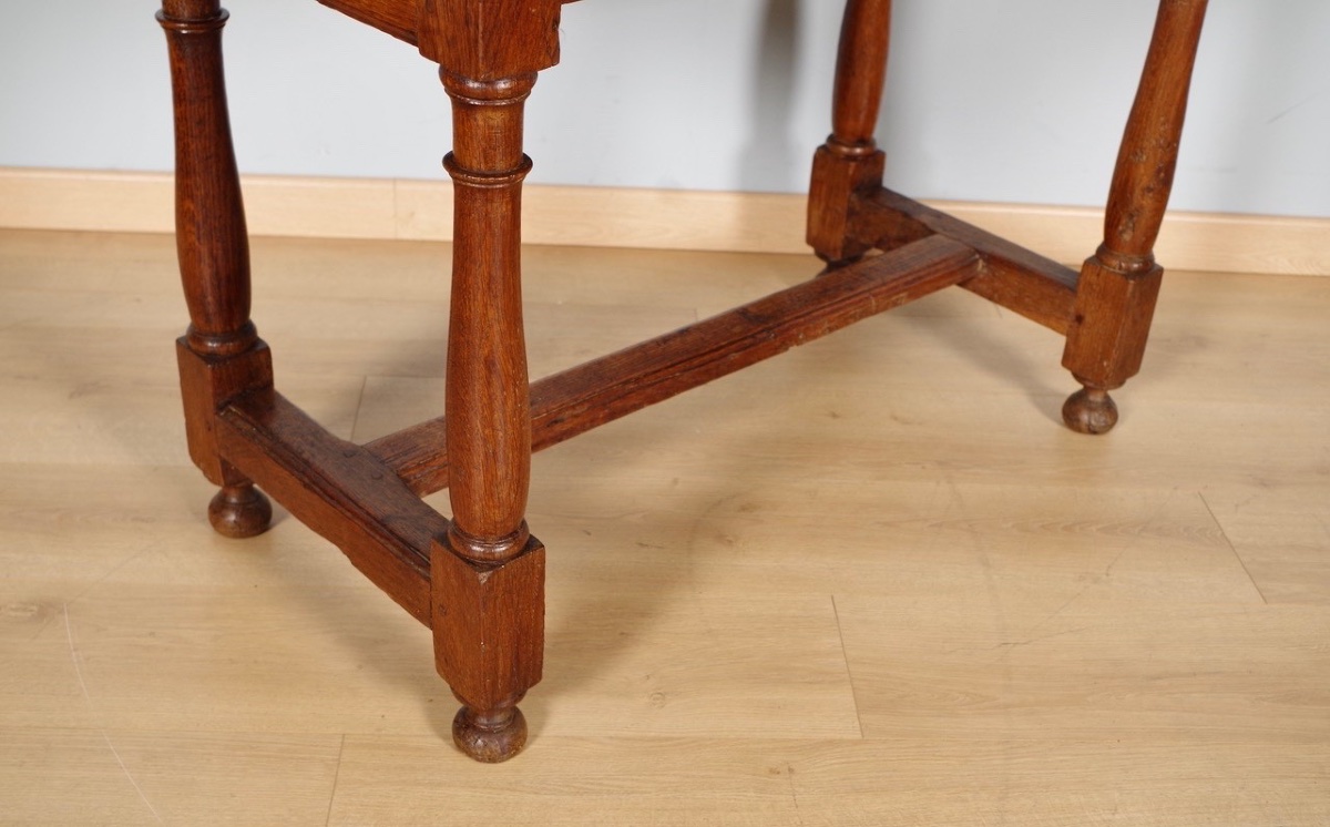 Louis XIII Writing Desk In Solid Oak, 17th Century-photo-1