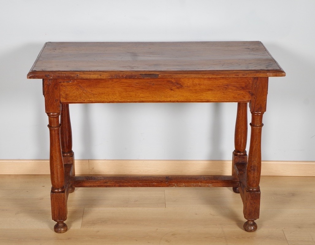 Louis XIII Writing Desk In Solid Oak, 17th Century-photo-2