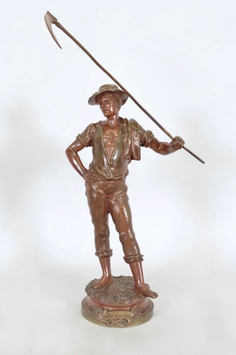 Bronze Sculpture Le Soir By Marcel Debut