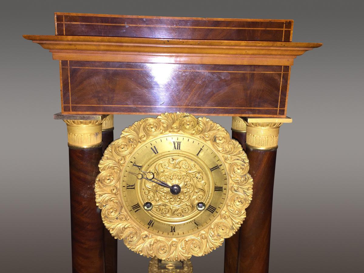 Clock Empire Signed Tenaillon Father In Paris-photo-3