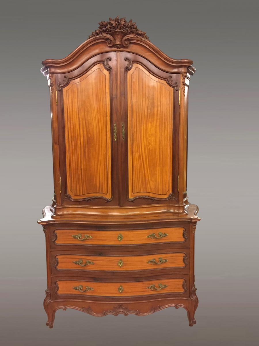 Buffet Armoire Style Louis XV -photo-2