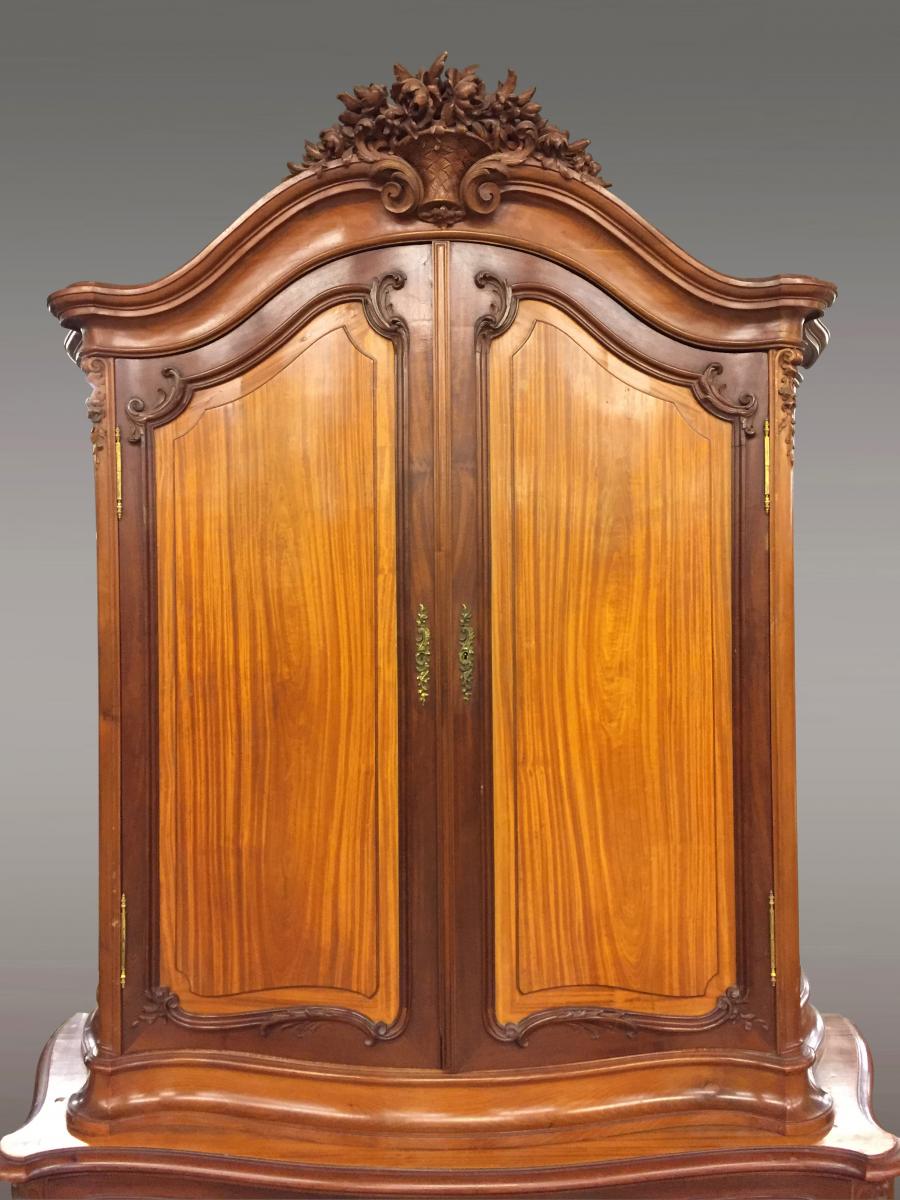 Buffet Armoire Style Louis XV -photo-3