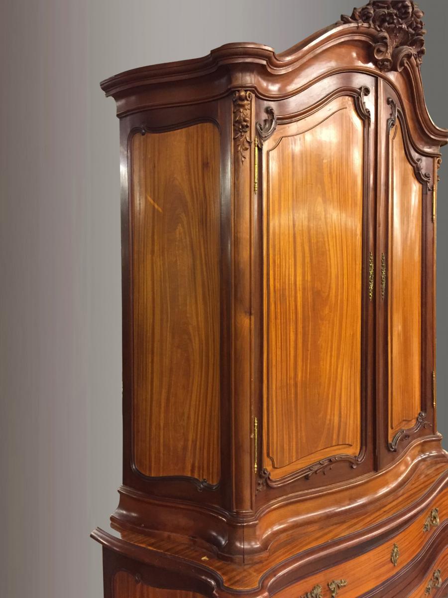 Buffet Armoire Style Louis XV -photo-8