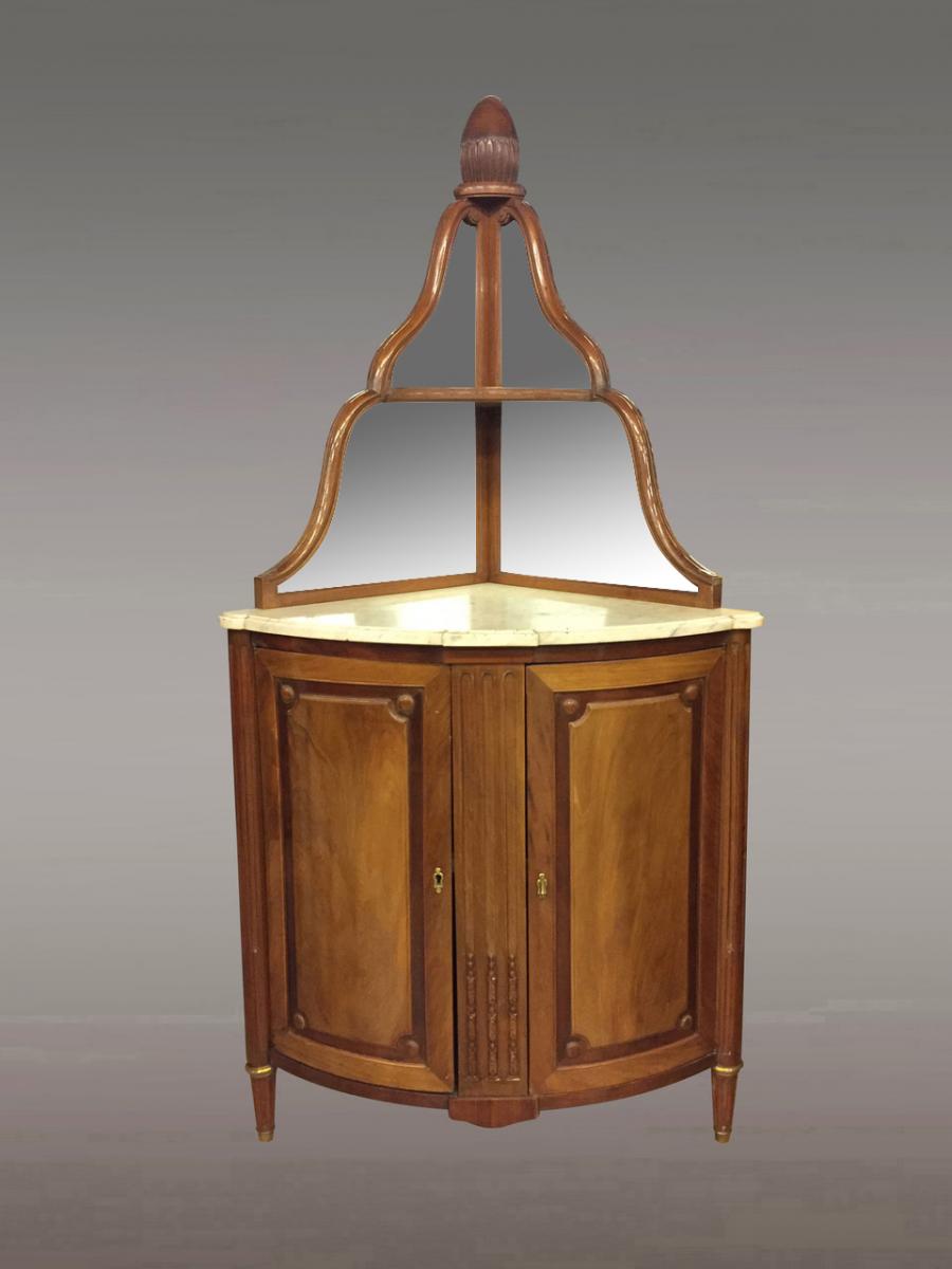 Corner Louis XVI Style Mahogany