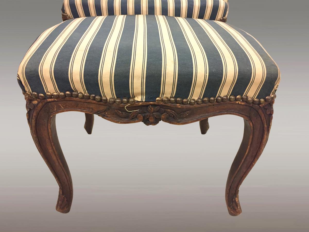 Fauteuil Et Repose-pieds époque Louis XV -photo-5