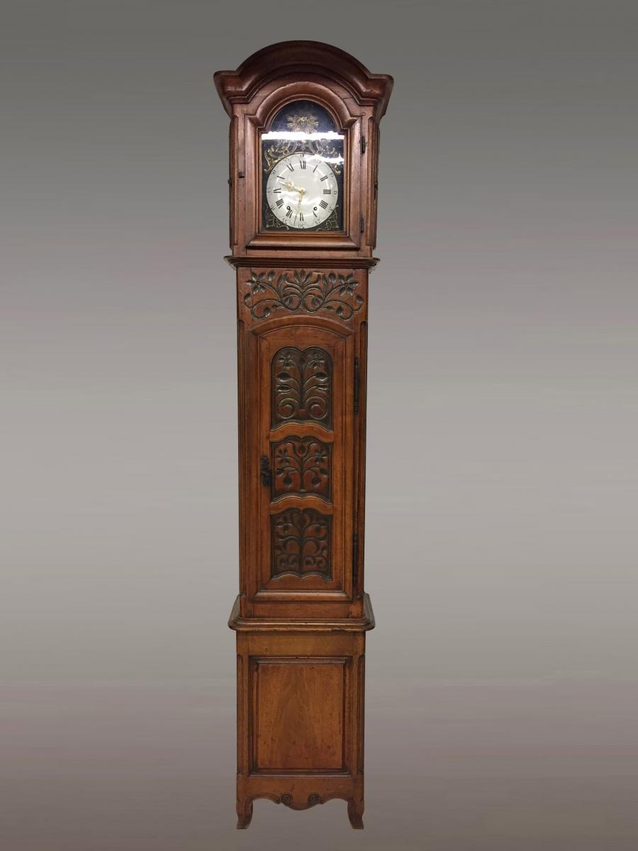 Horloge Louis XV Noyer-photo-2