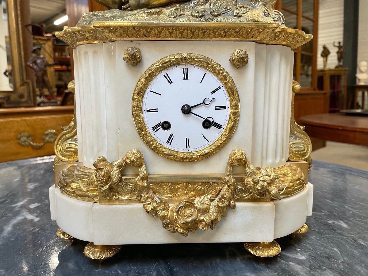 Pendulum Napoleon III Gilt Bronze-photo-1