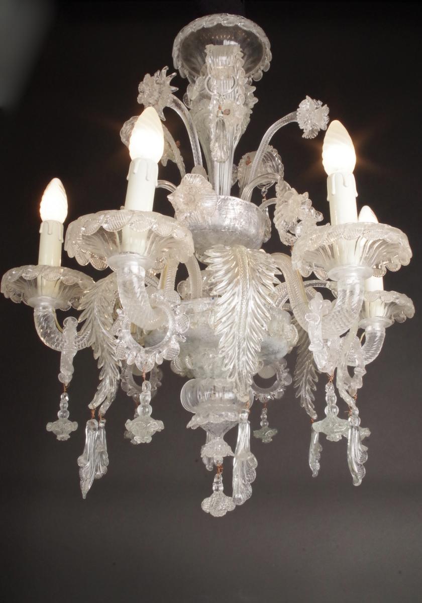 Lustre En Verre De Murano -photo-2