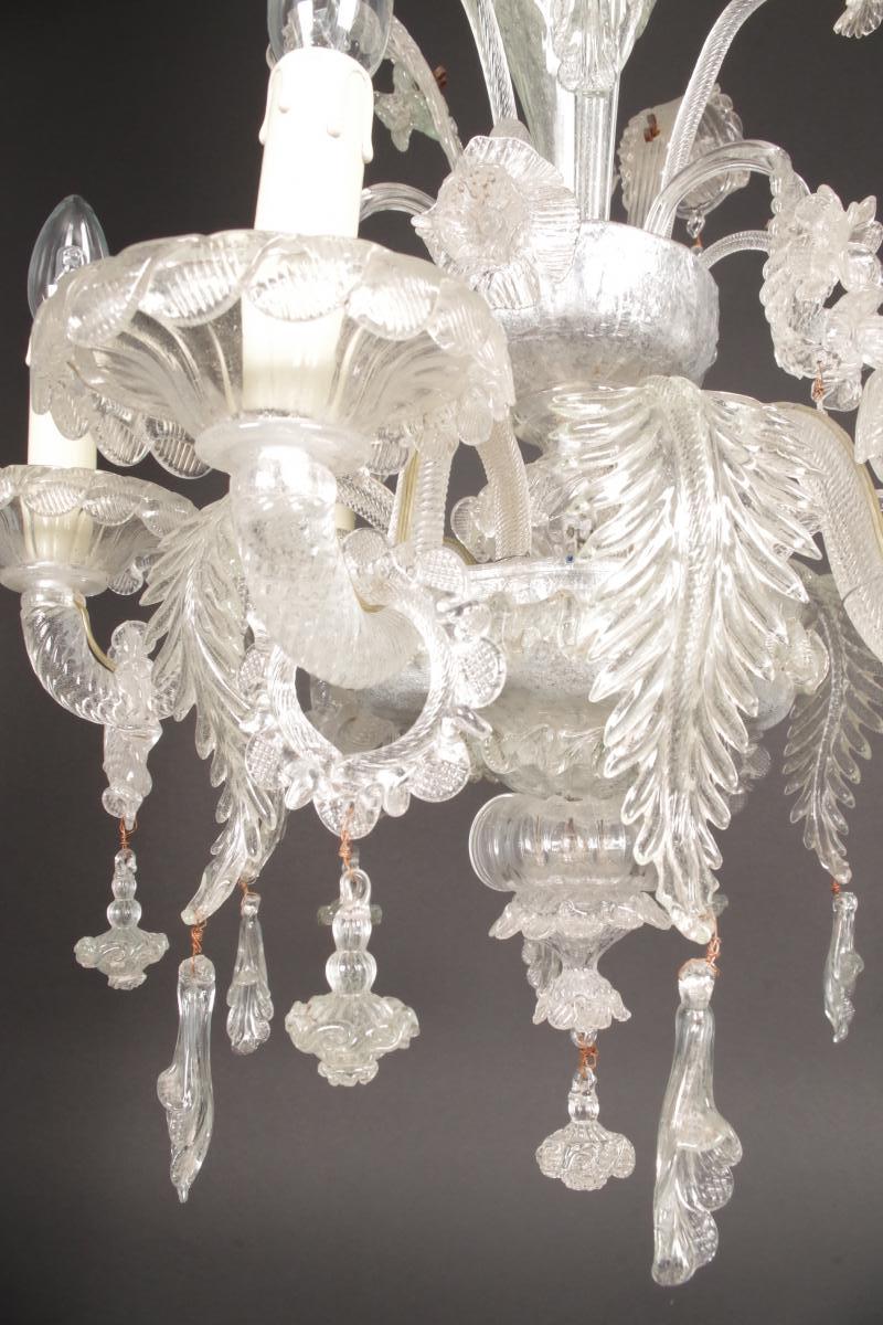 Lustre En Verre De Murano -photo-4