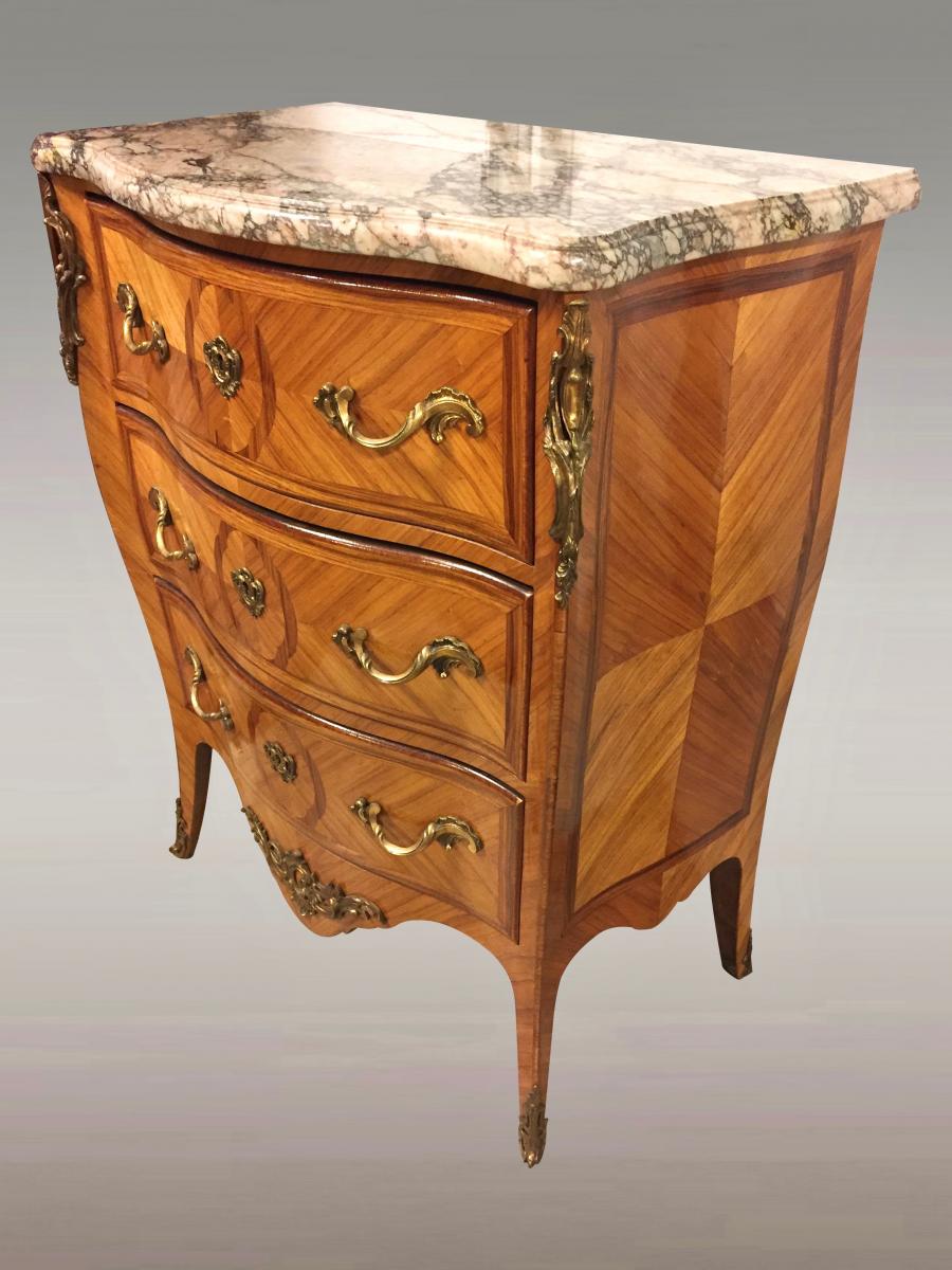 Louis XV Style Chest Of Drawers-photo-3