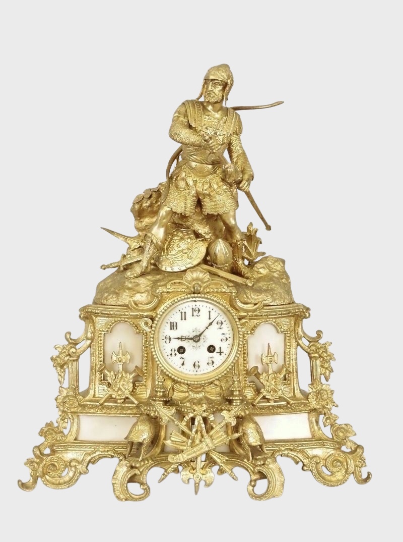 Napoleon III Warrior Clock