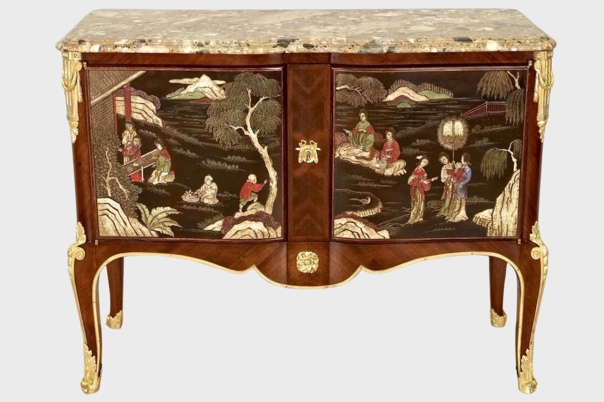 Commode Style Transition Laque de Coromandel