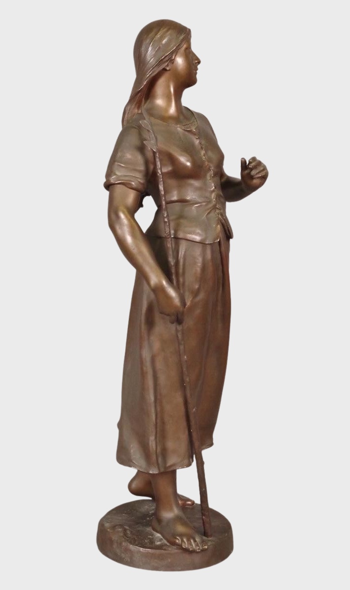Eugène Marioton - bronze- Jeanne d'Arc-photo-3