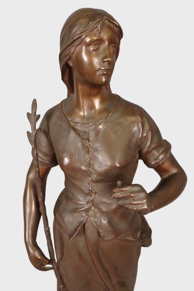 Eugène Marioton - bronze- Jeanne d'Arc-photo-1