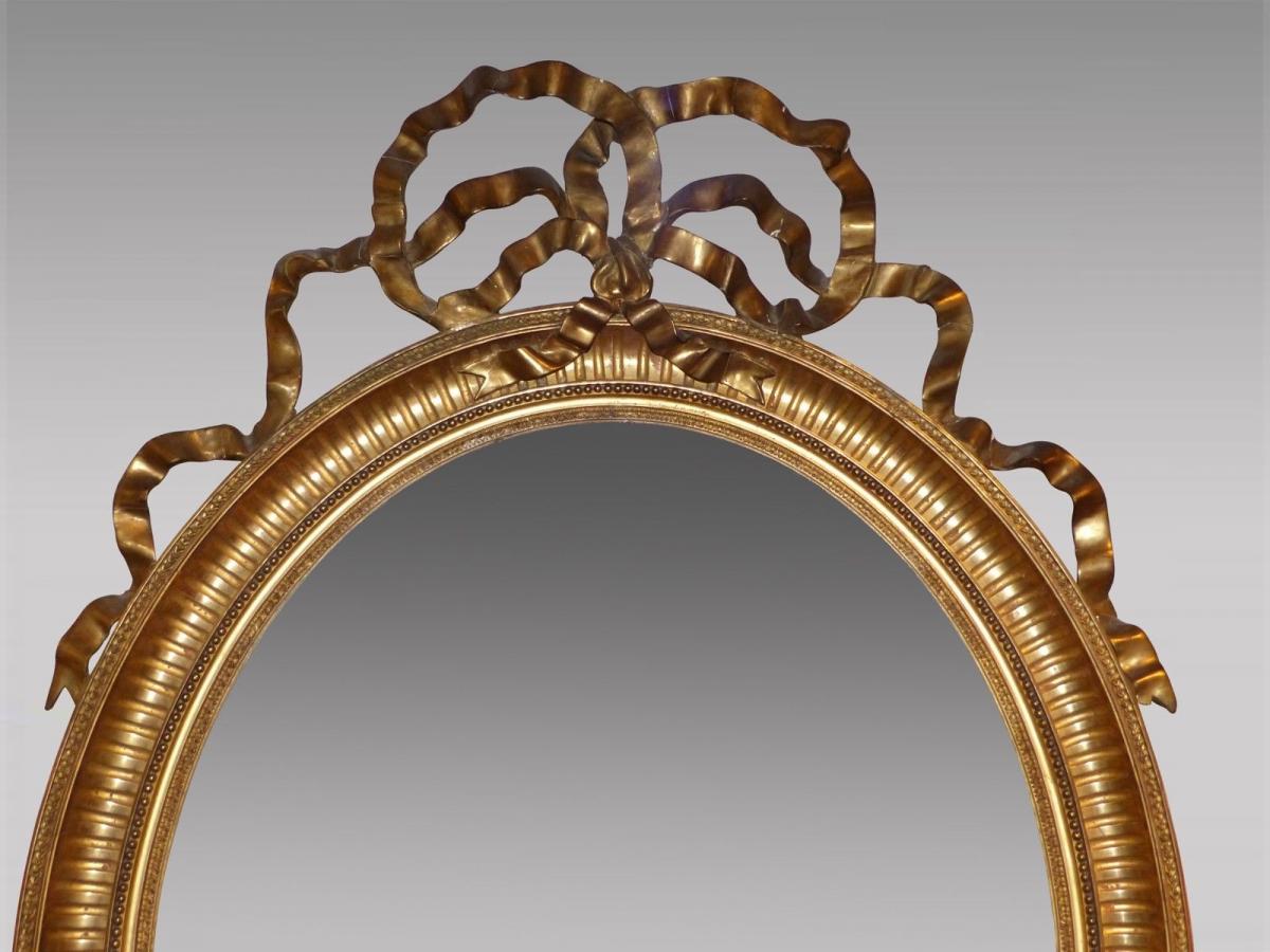 Miroir Doré Style Louis XVI-photo-2