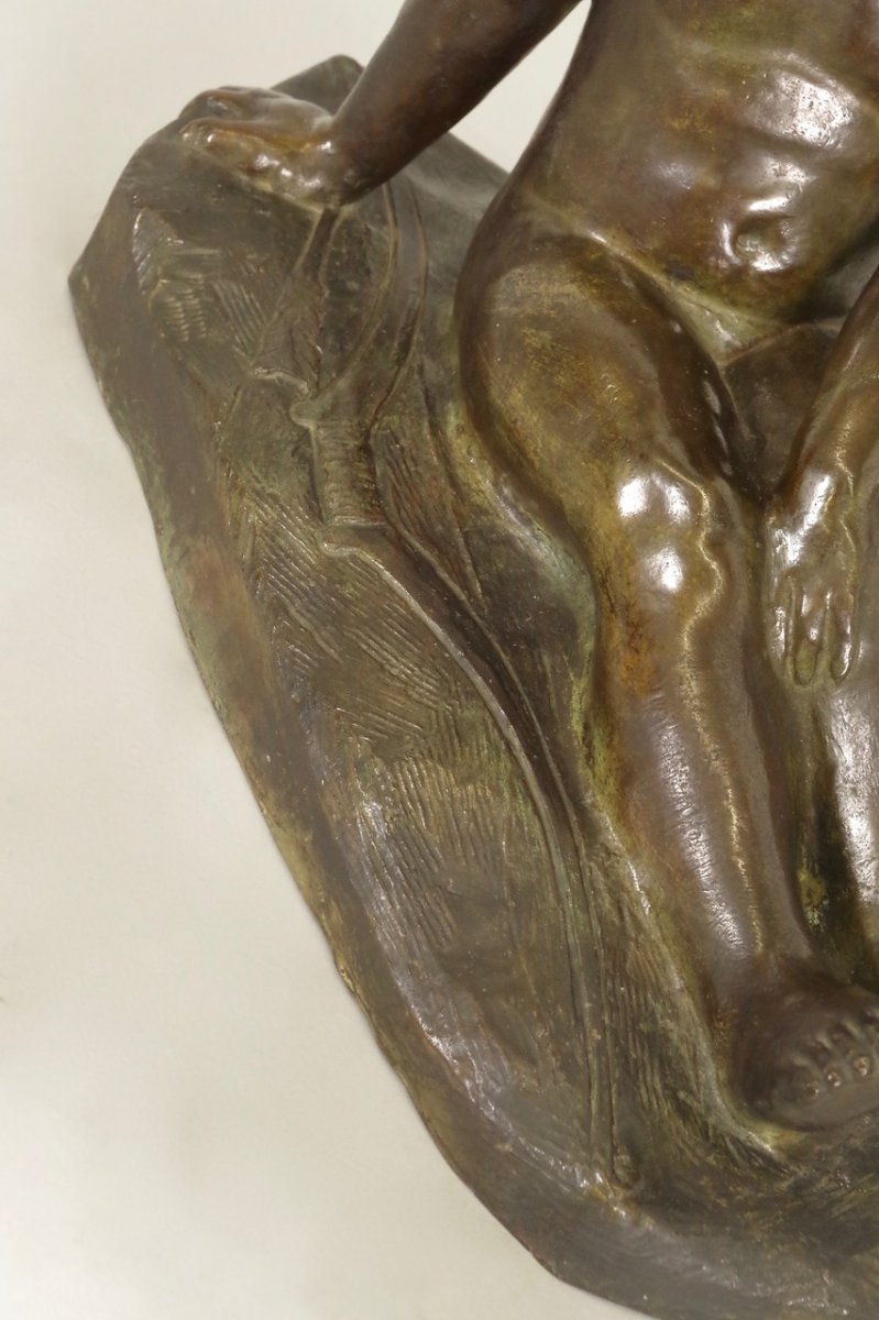 Bronze Diane Enfant Par E.Forestier -photo-6