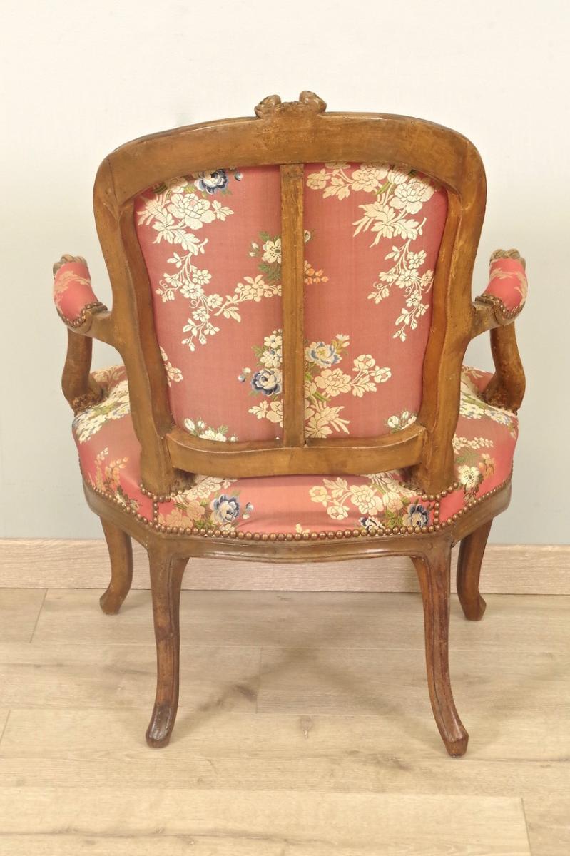 Fauteuil cabriolet époque Louis XV -photo-4