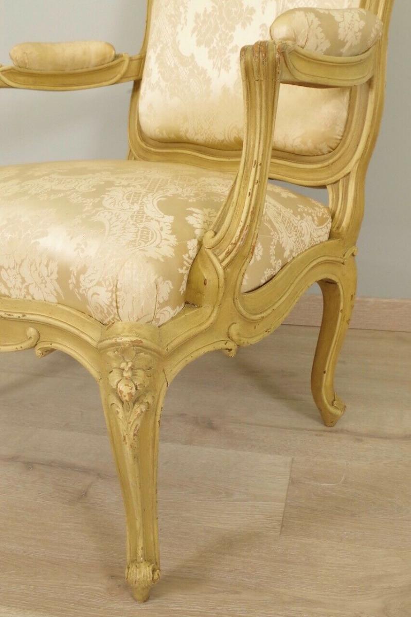 Armchairs Chassis Style Louis XV-photo-5