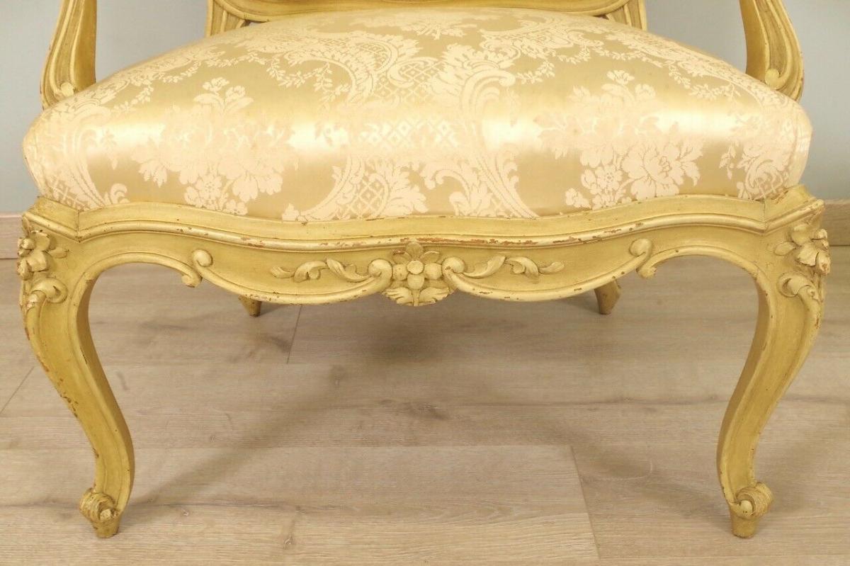 Fauteuils à Chassis Style Louis XV-photo-6