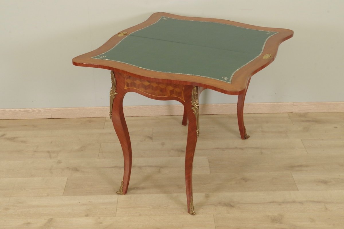 Table à Jeux Style Louis XV -photo-1