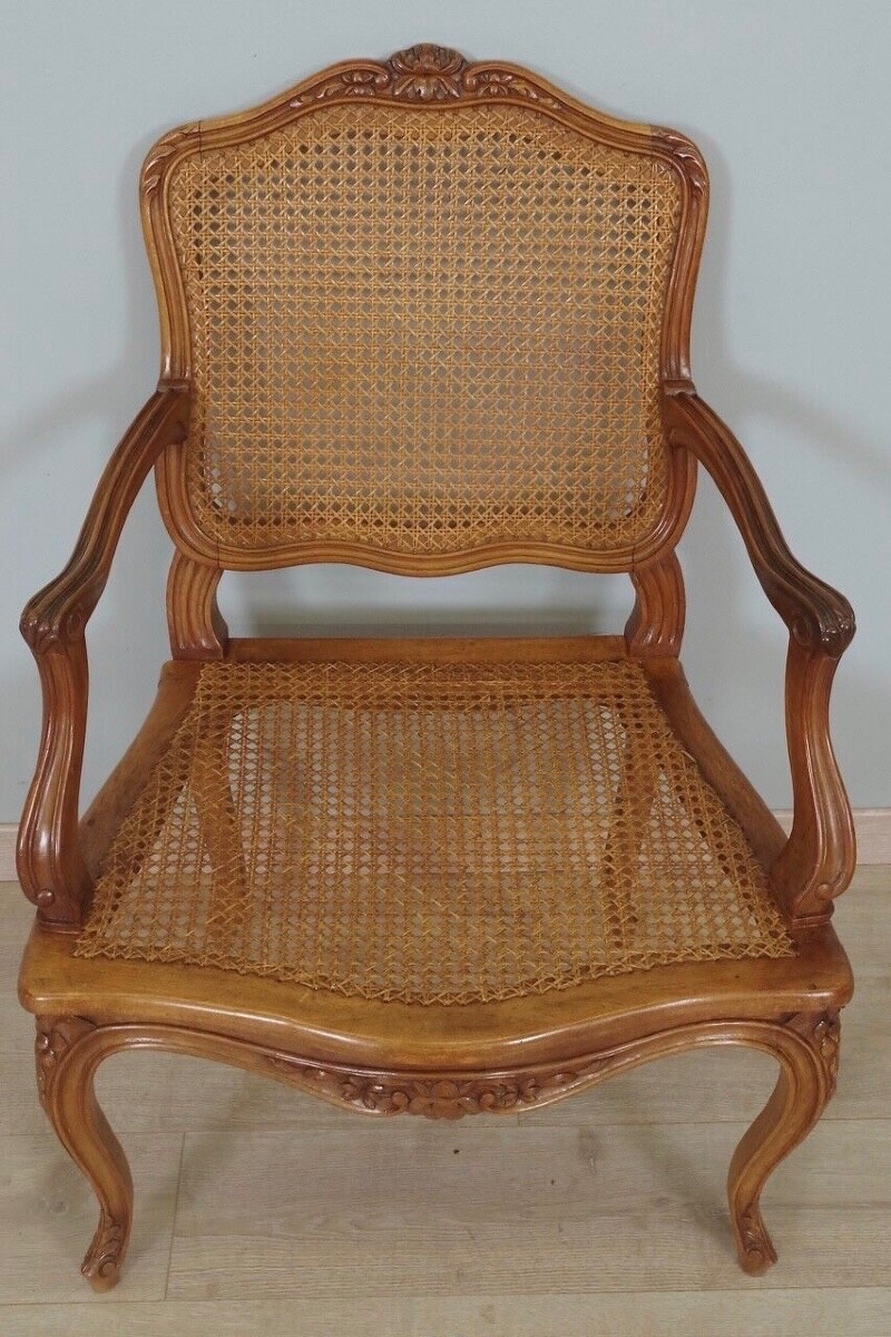 Pair Of Louis XV Style Armchairs-photo-1