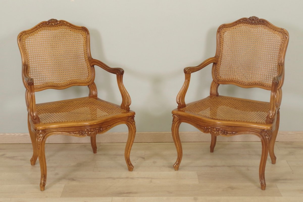 Pair Of Louis XV Style Armchairs