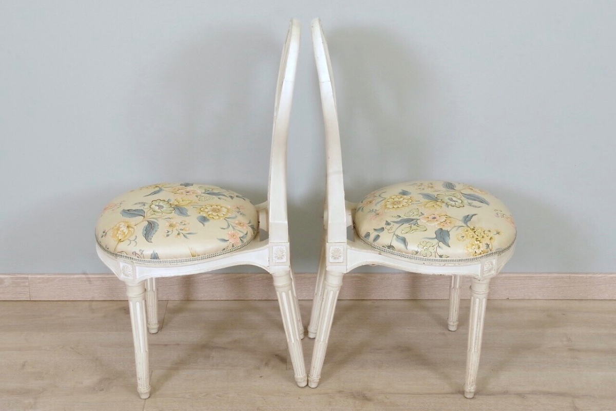 Pair Of Louis XVI Style Chairs-photo-5