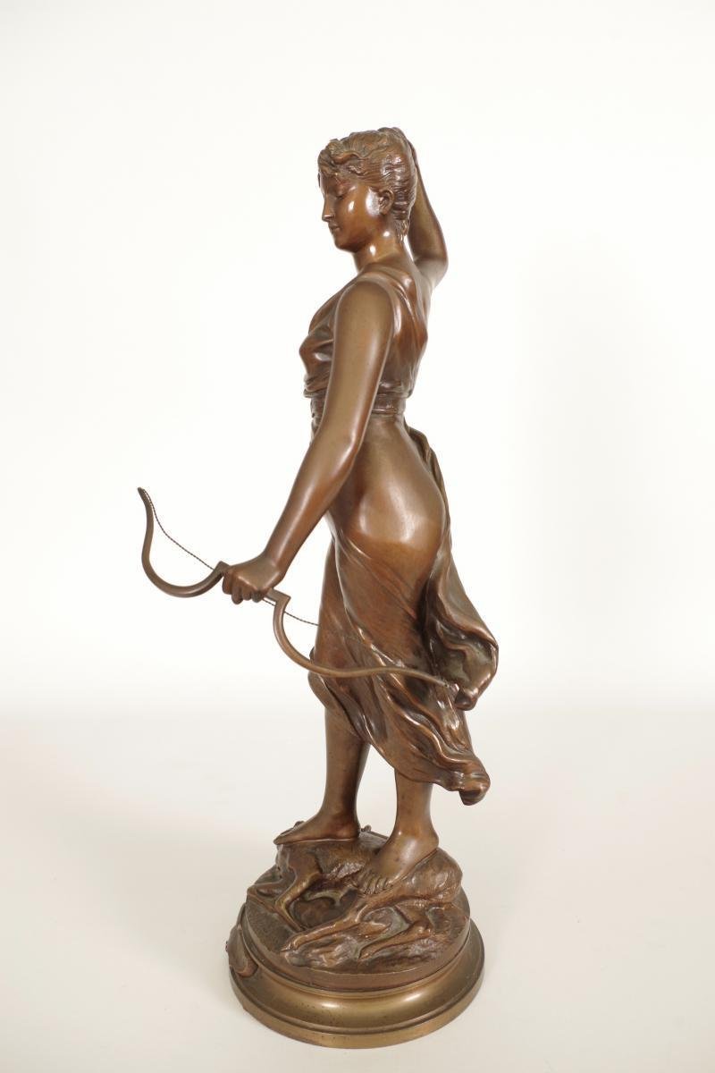 Bronze Diane Chasseresse By Levasseur-photo-3